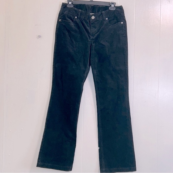 J.Crew J.Crew Black Corduroy Mid-Rise Favorite Fit Pants Size 6. - Picture 1 of 8